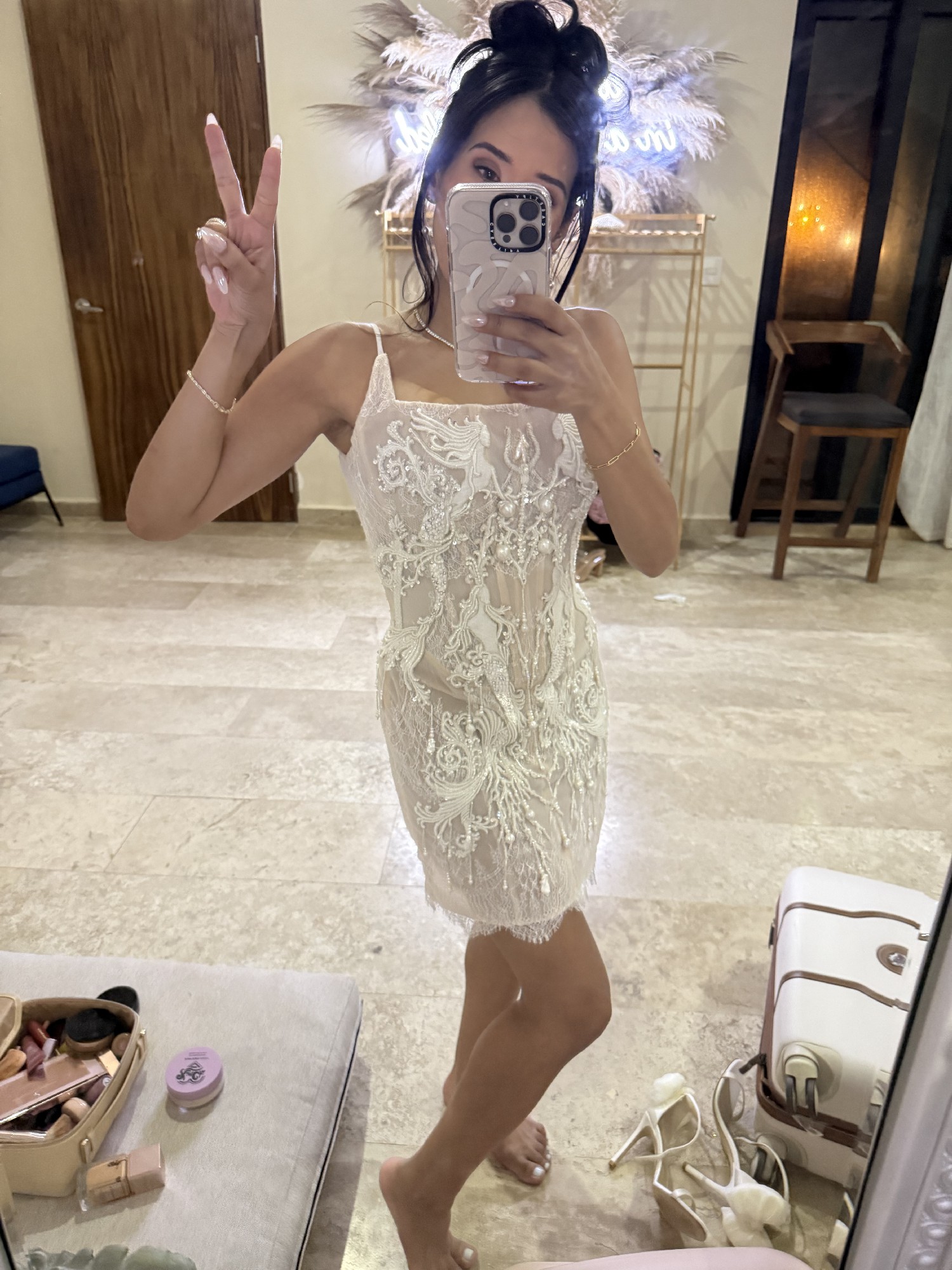 mini dresses for summer Women's Crochet Dresses | Filigree Mini Dress | Anna Kosturova