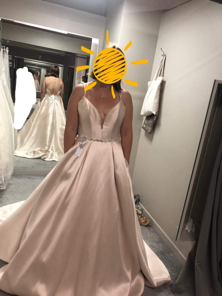 amber ballgown