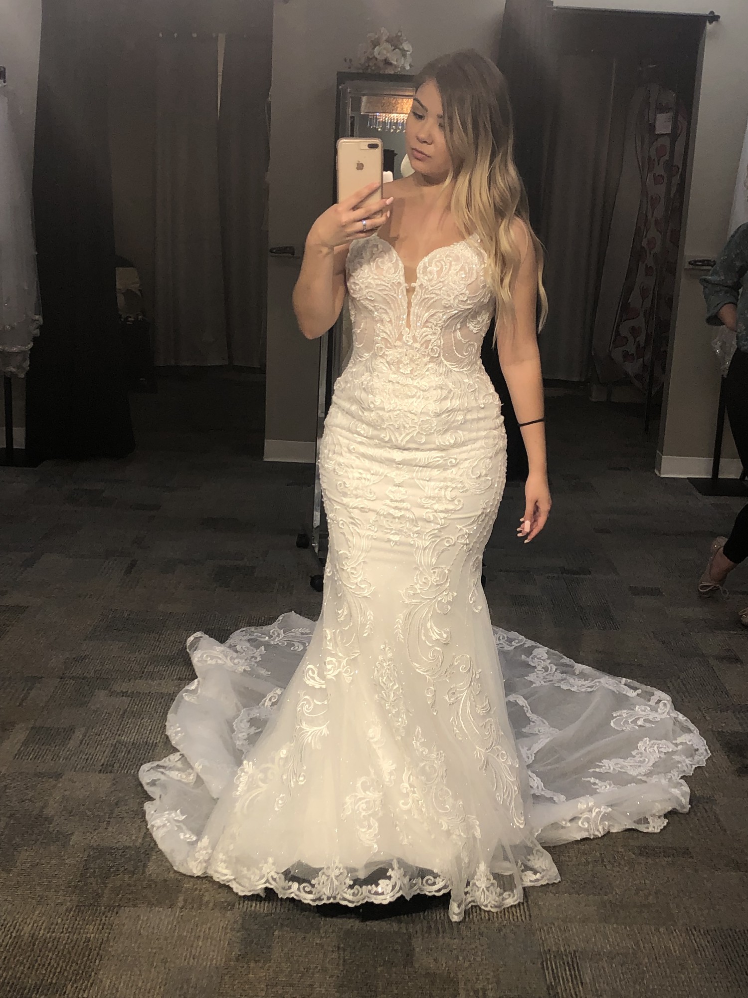 Essense of Australia, D2771 beaded fit, and flare wedding dress with gli  New Wedding Dress Save 10% - Stillwhite