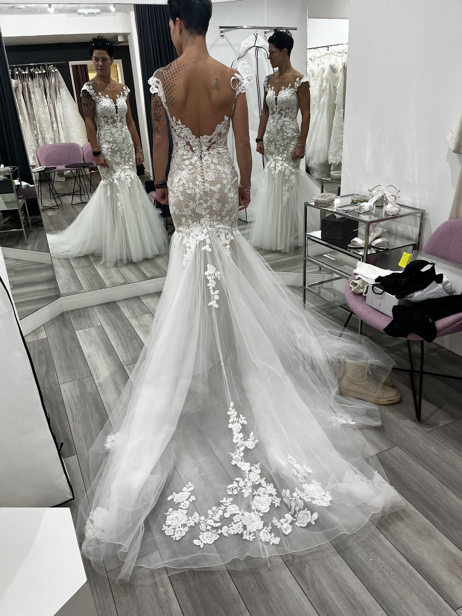 Etoile, Fit and Flare Lace Wedding Dress Save 44% - Stillwhite Etoile, Fit and Flare Lace Wedding Dress Save 44% - Stillwhite