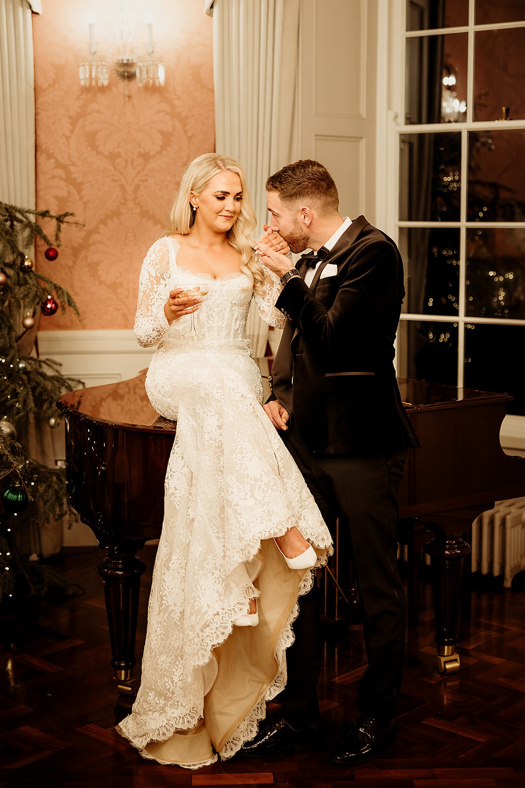 slim fit dress slacks FIT & FLARE BRIDAL GOWN WITH REMOVABLE SKIRT CDCD861W main image 1