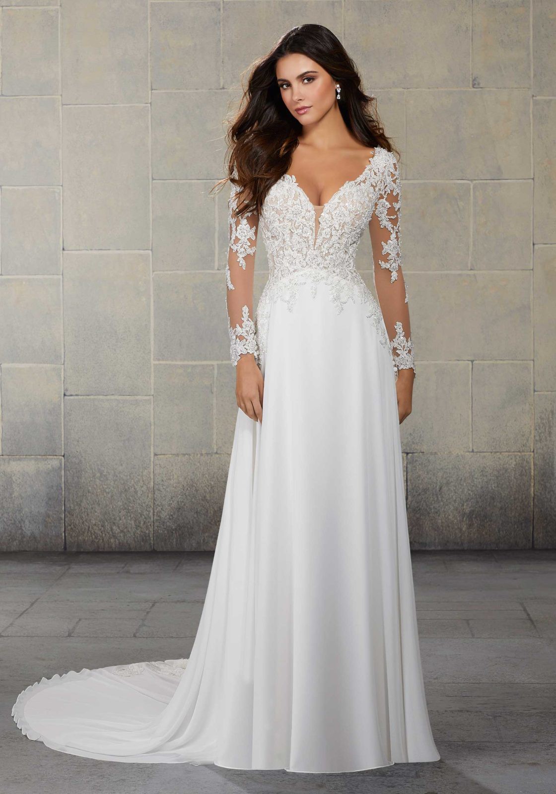 MORILEE ホワイトウェディングドレス ライトドレス-Morilee-21656