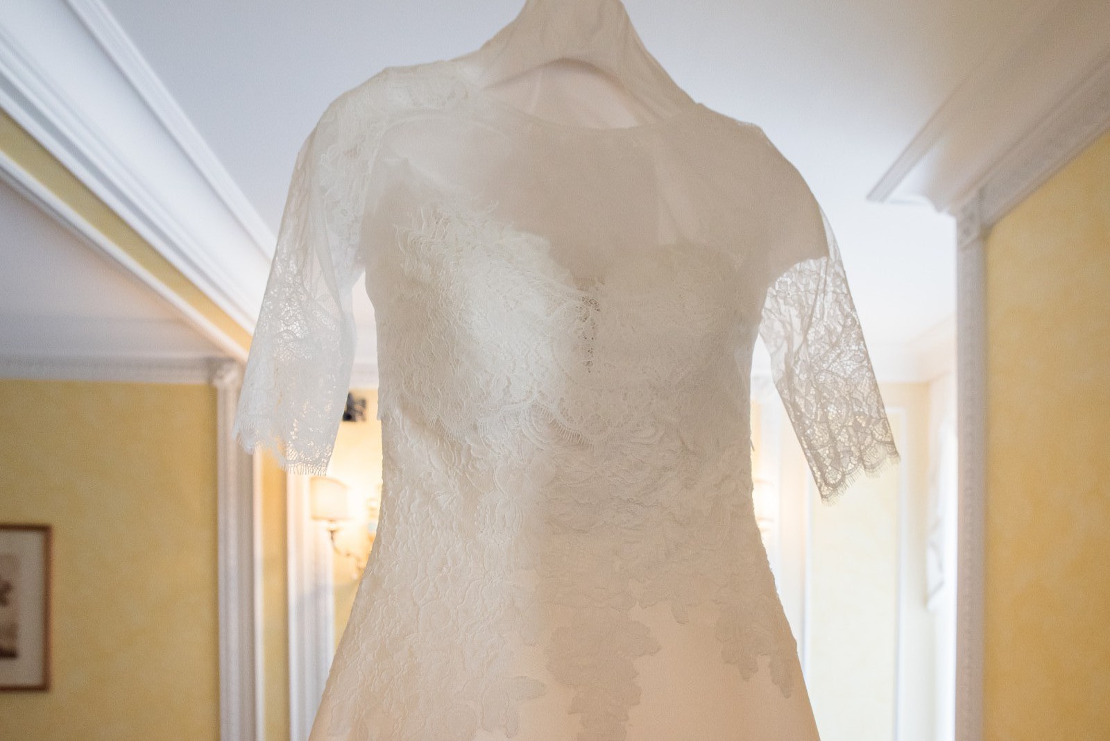 St. Patrick, Mikado and lace dress Wedding Dress Save 75% - Stillwhite