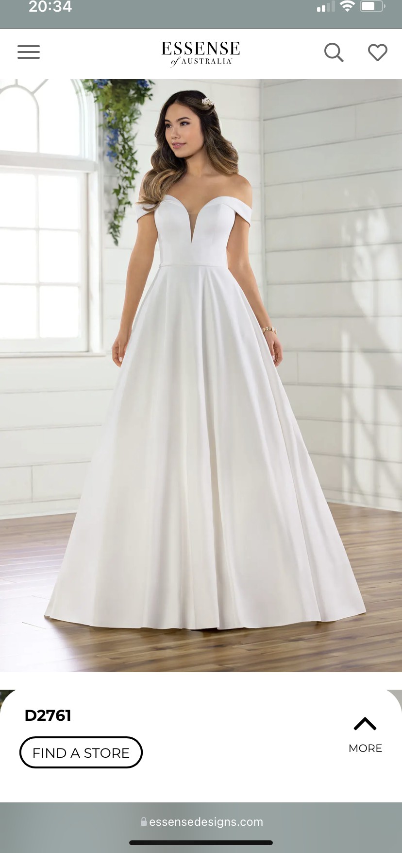 Essense of Australia Style # D2761 New Wedding Dress - Stillwhite