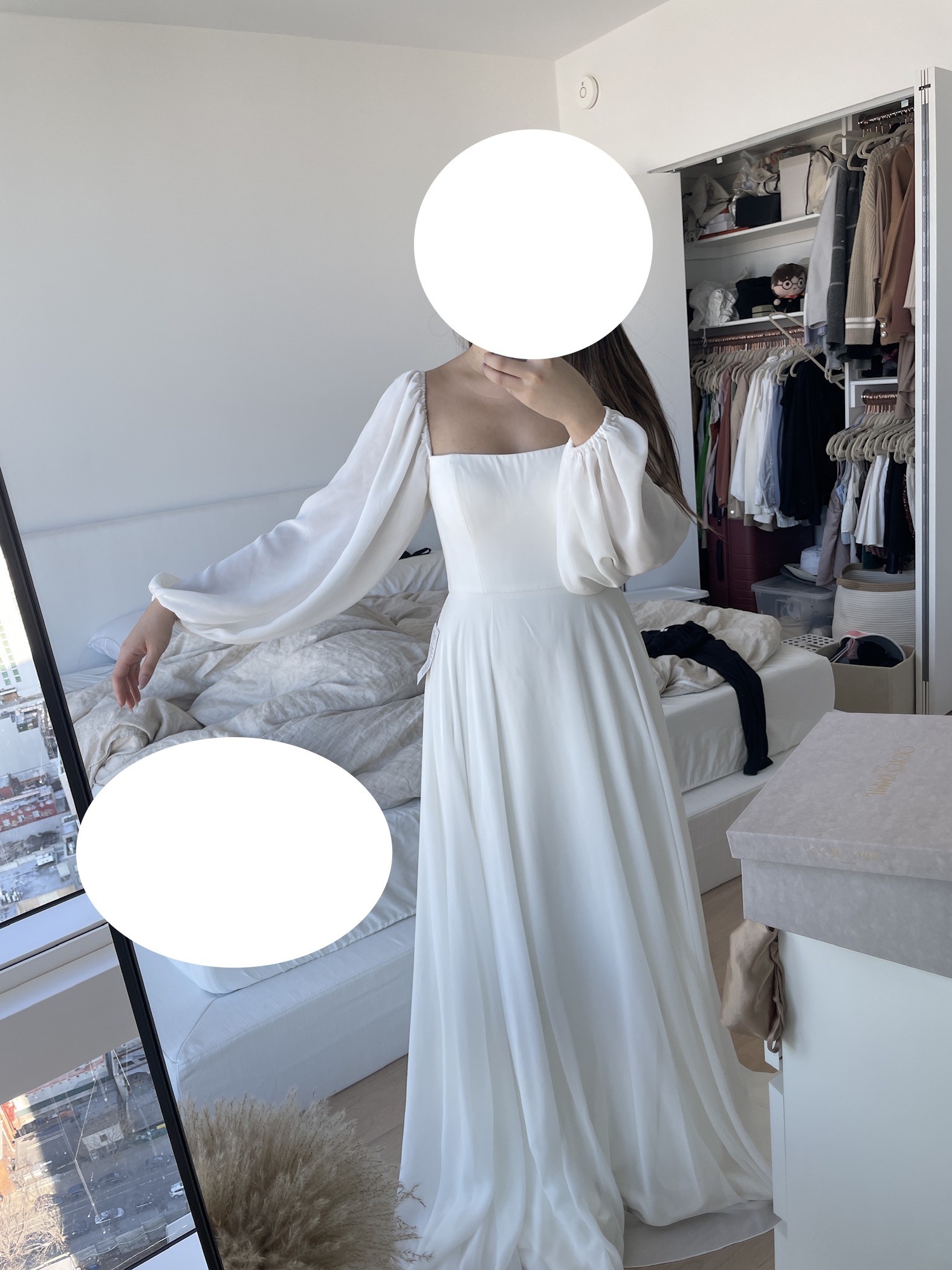 jenny yoo chiffon dress Jenny by Jenny Yoo Shiloh Strapless Chiffon Wedding Gown