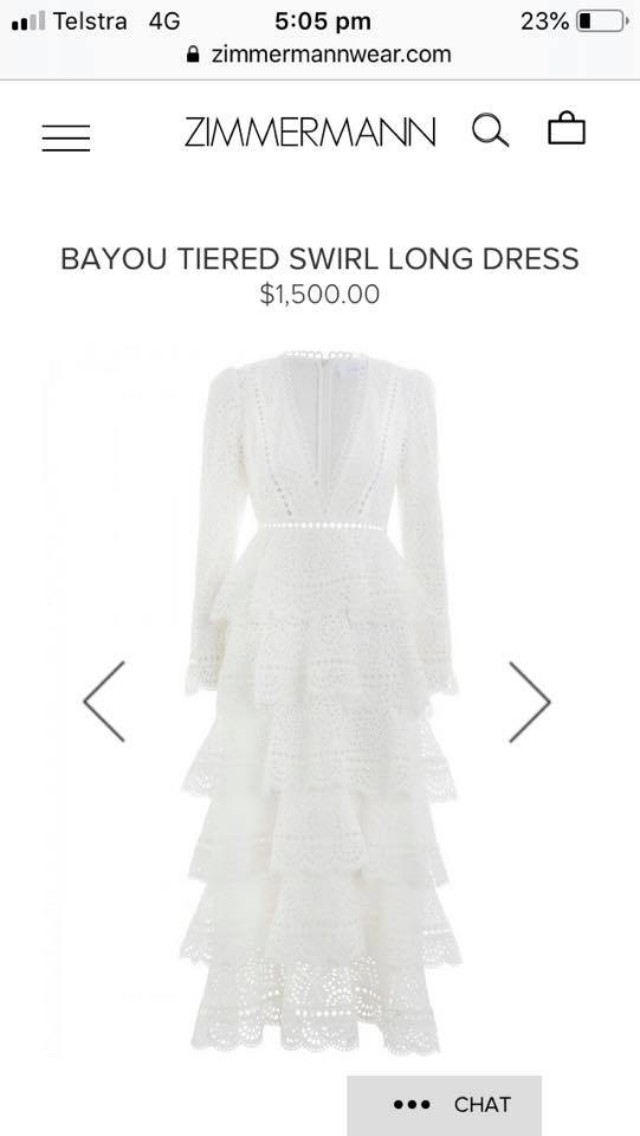 zimmerman white long dress