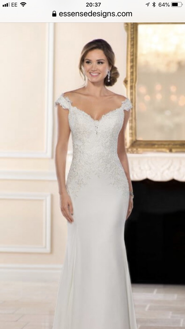 Off the Shoulder Wedding Dresses Size 14