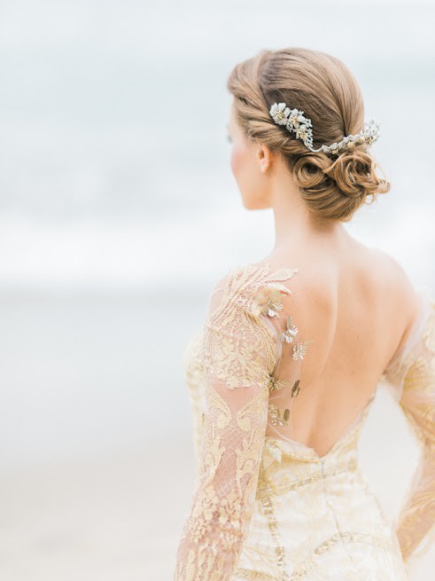 Low Twist Chignon Wedding Hairdo Low Twist Chignon Wedding Hairdo