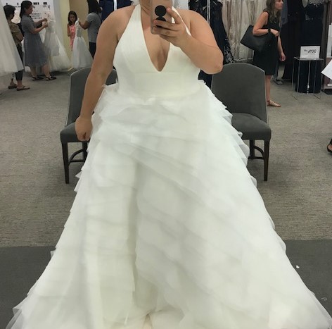 t back wedding dress