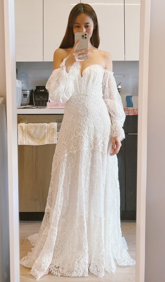 french connection lace dress pink French Connection
