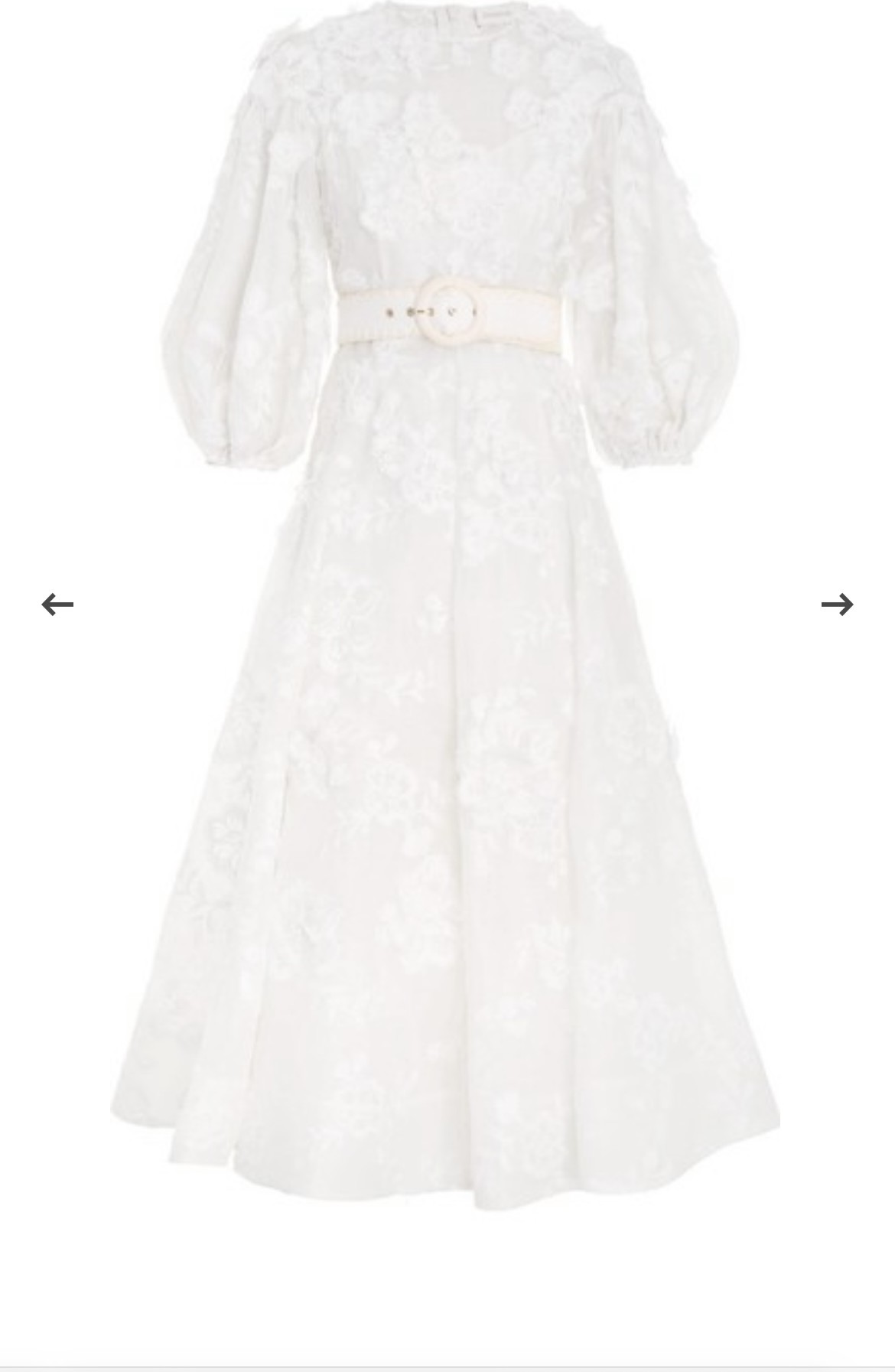 Zimmermann, Postcard appliqué dress Wedding Dress Save 42