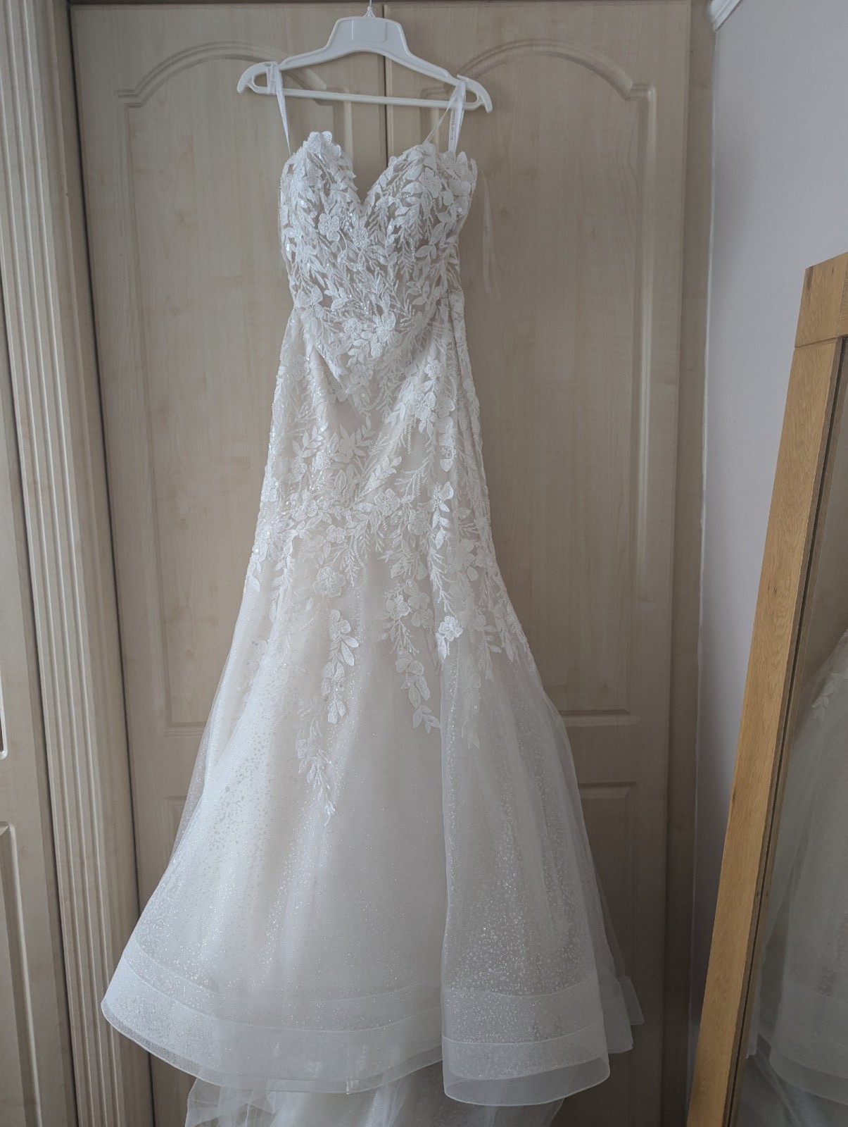 vintage all lace wedding dress Swan Wings Antique Gown – ÀMonBelAmour main image 0