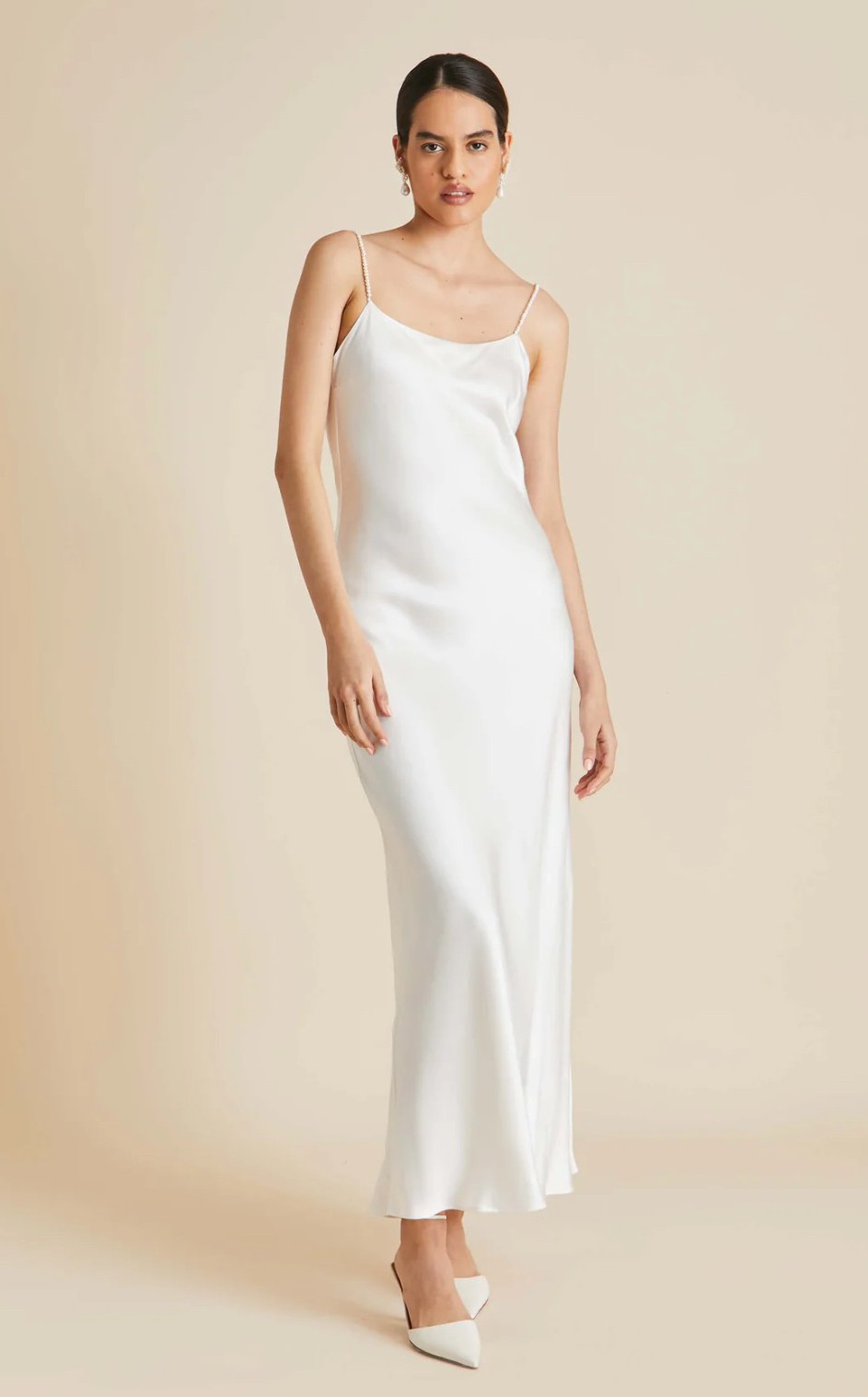 Olivia Von Halle, Olympia Ivory Pearl Slip Dress Wedding Dress Save 55% -  Stillwhite