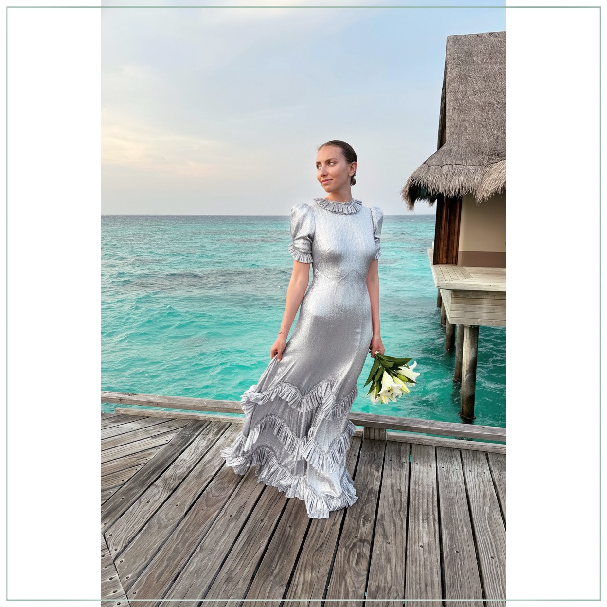 slim fit dress slacks Rent Realisation Par Marie Dress In Rose main image 0
