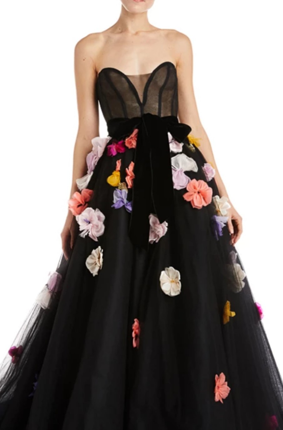 monique lhuillier floral dress