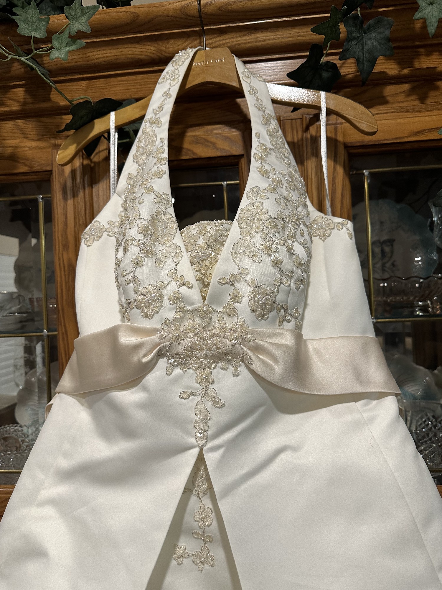 Halter top wedding dresses david's outlet bridal