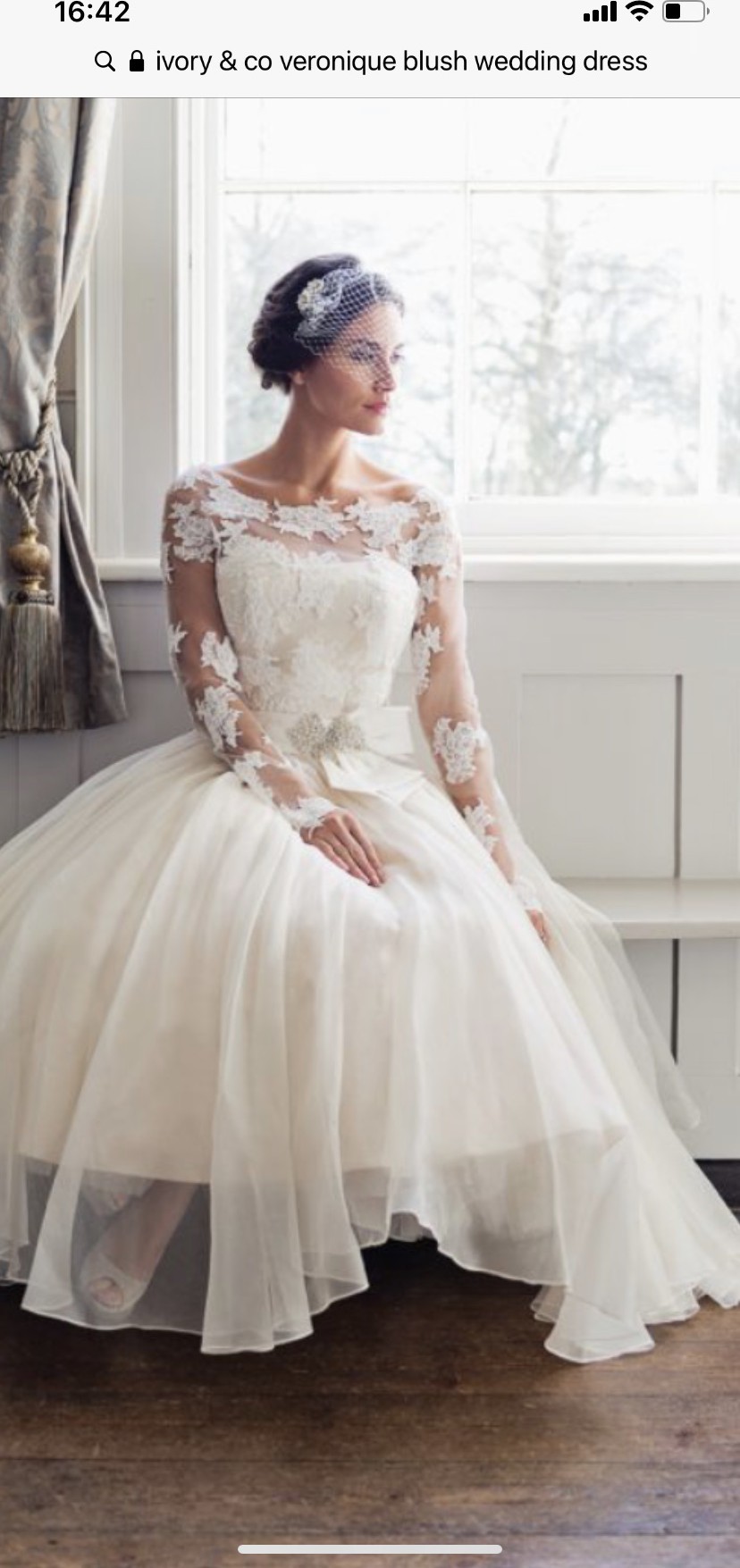 Ivory Co Veronique in Blush Used Wedding Dress Save 77% Stillwhite