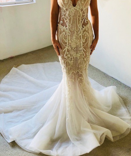 Pallas Couture Custom Made Sample Wedding Dress Save 70% - Stillwhite