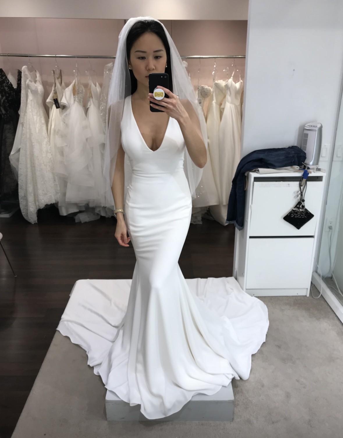 slim fit dress slacks Hayden by Maggie Sottero: Bridal Gown at Bridal Closet main image 0