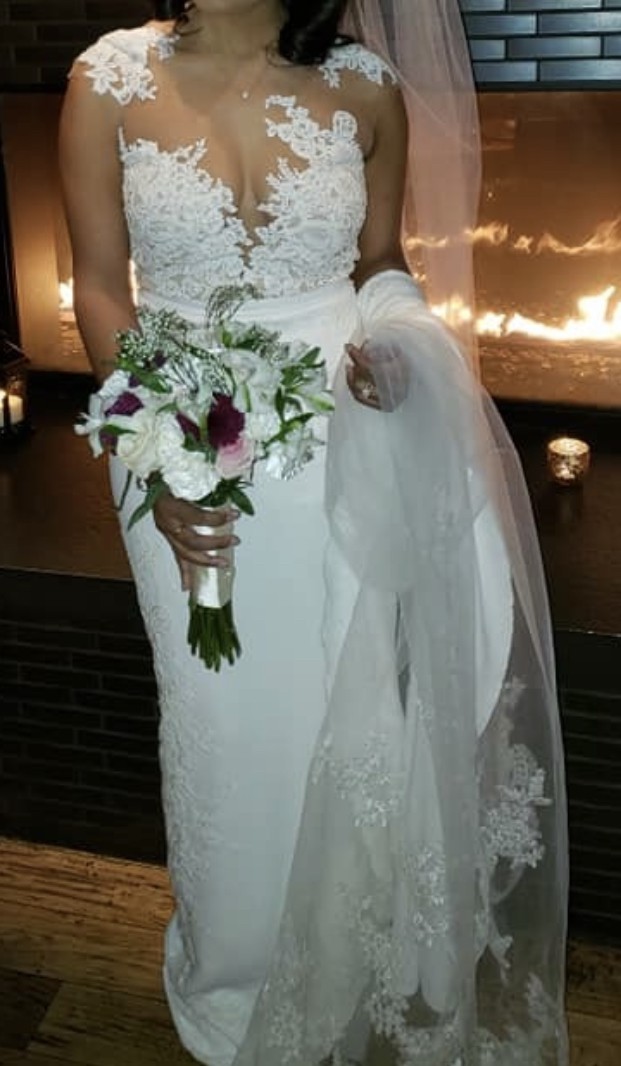 Pronovias Vicenta Used Wedding  Dress  on Sale 75 Off 