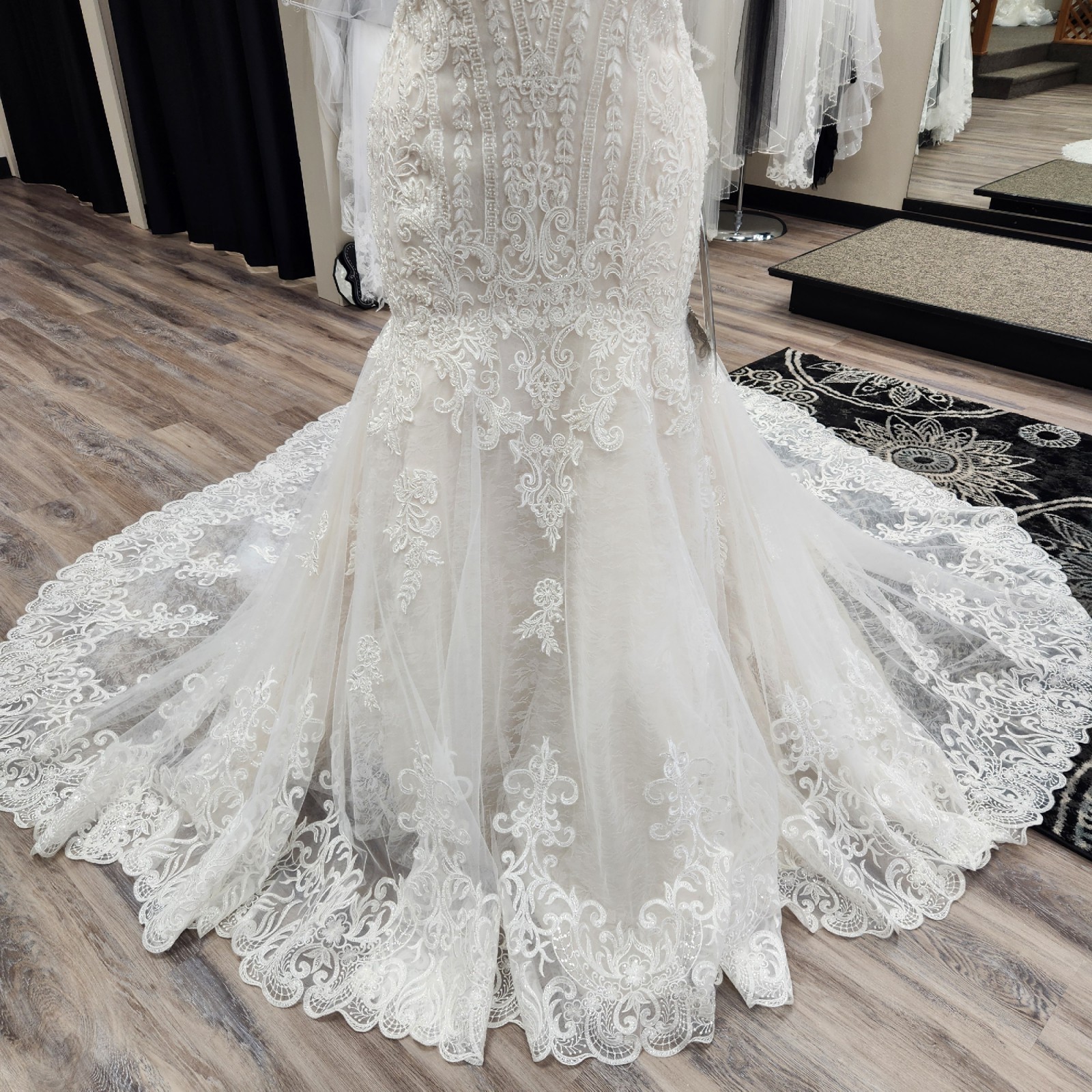 black lace v neck long sleeve dress Gorgeous V neck Long Sleeve Black Wedding Dress Bridal Gown WD485 US6 / Black main image 1