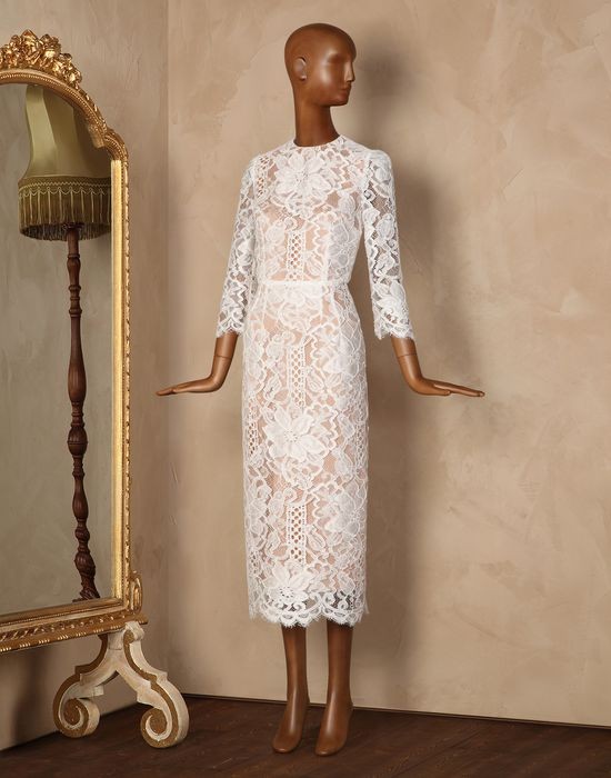 Dolce Gabbana Macrame lace and silk organza Second Hand Wedding Dress Save  38% - Stillwhite