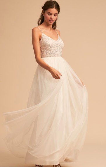 bhldn beaded wedding dress BHLDN, Violetta New Dress Save 57% Size:XXL 99-108cm Current style See Audrey Hepburn's Most elizabeth taylor blue dress