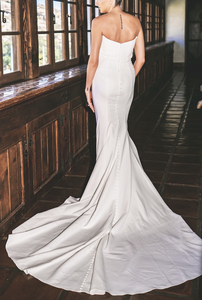 blue willow wedding dress Sayle Wedding Dress Anne Barge