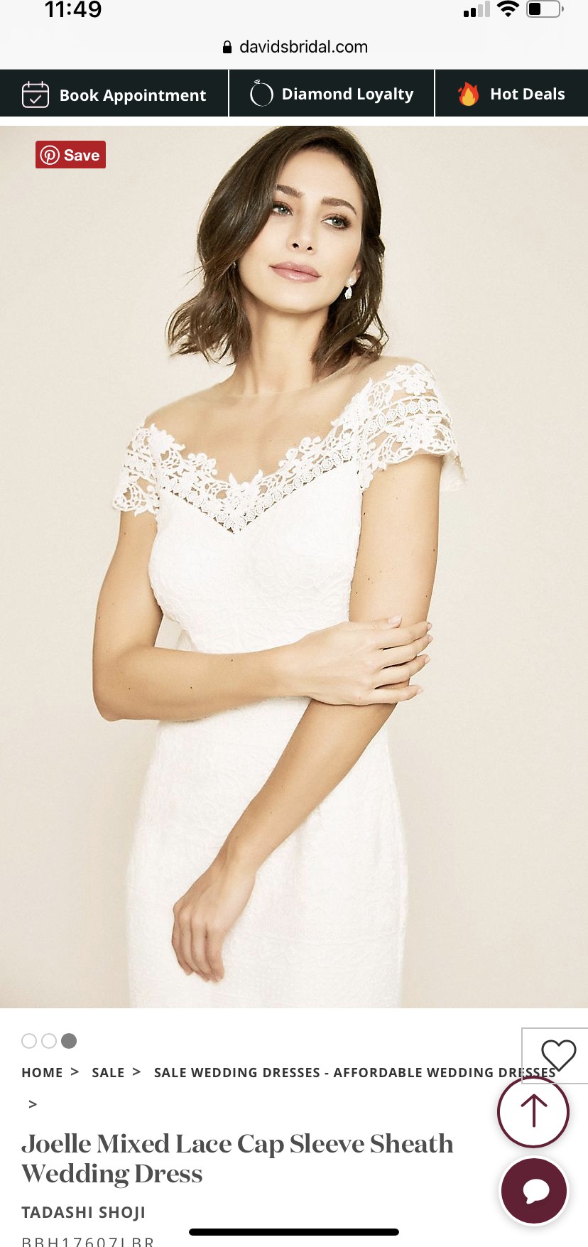 David's bridal shop tadashi shoji