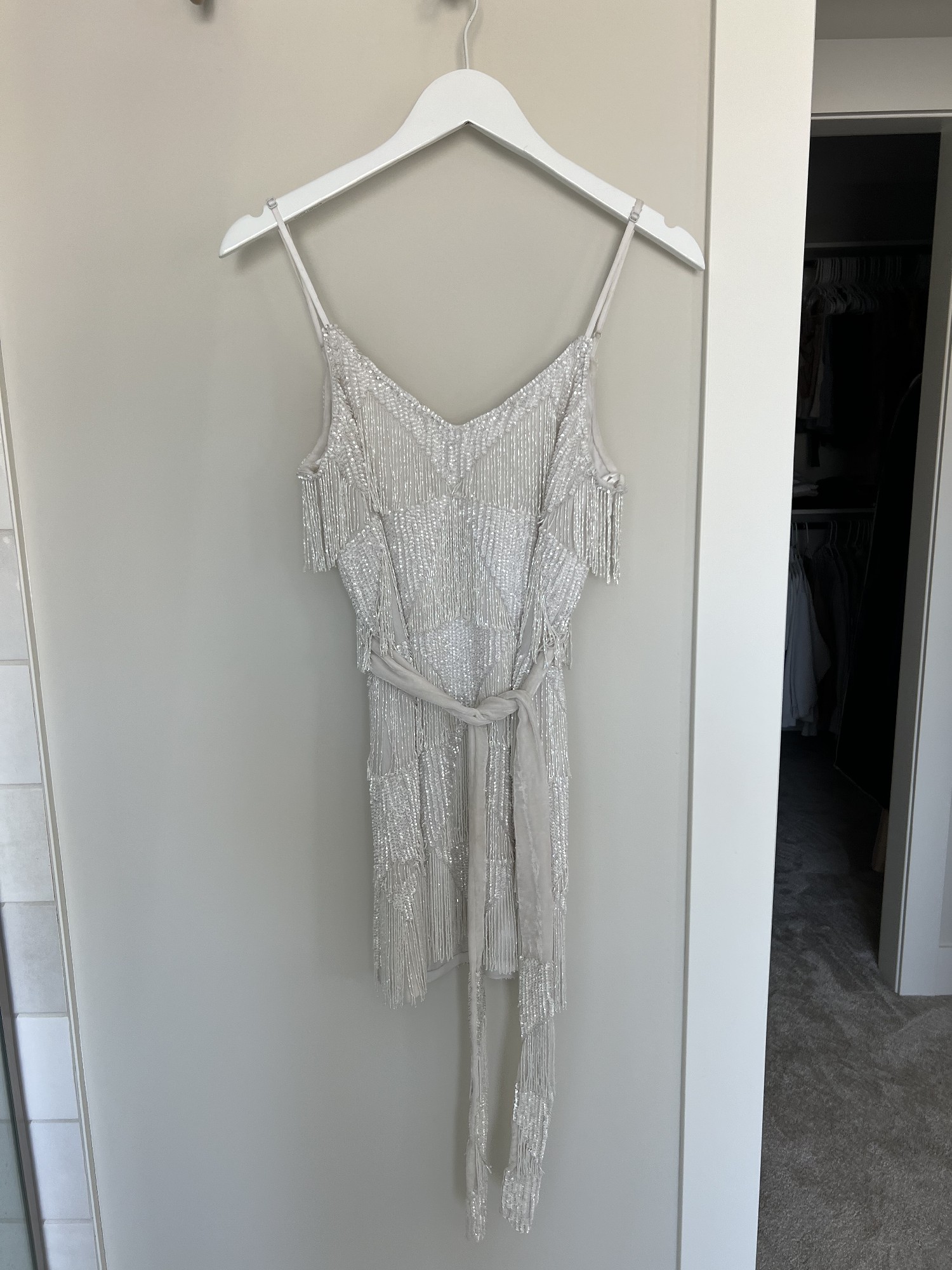 Claire Sequin Fringe Dress – Retrofete