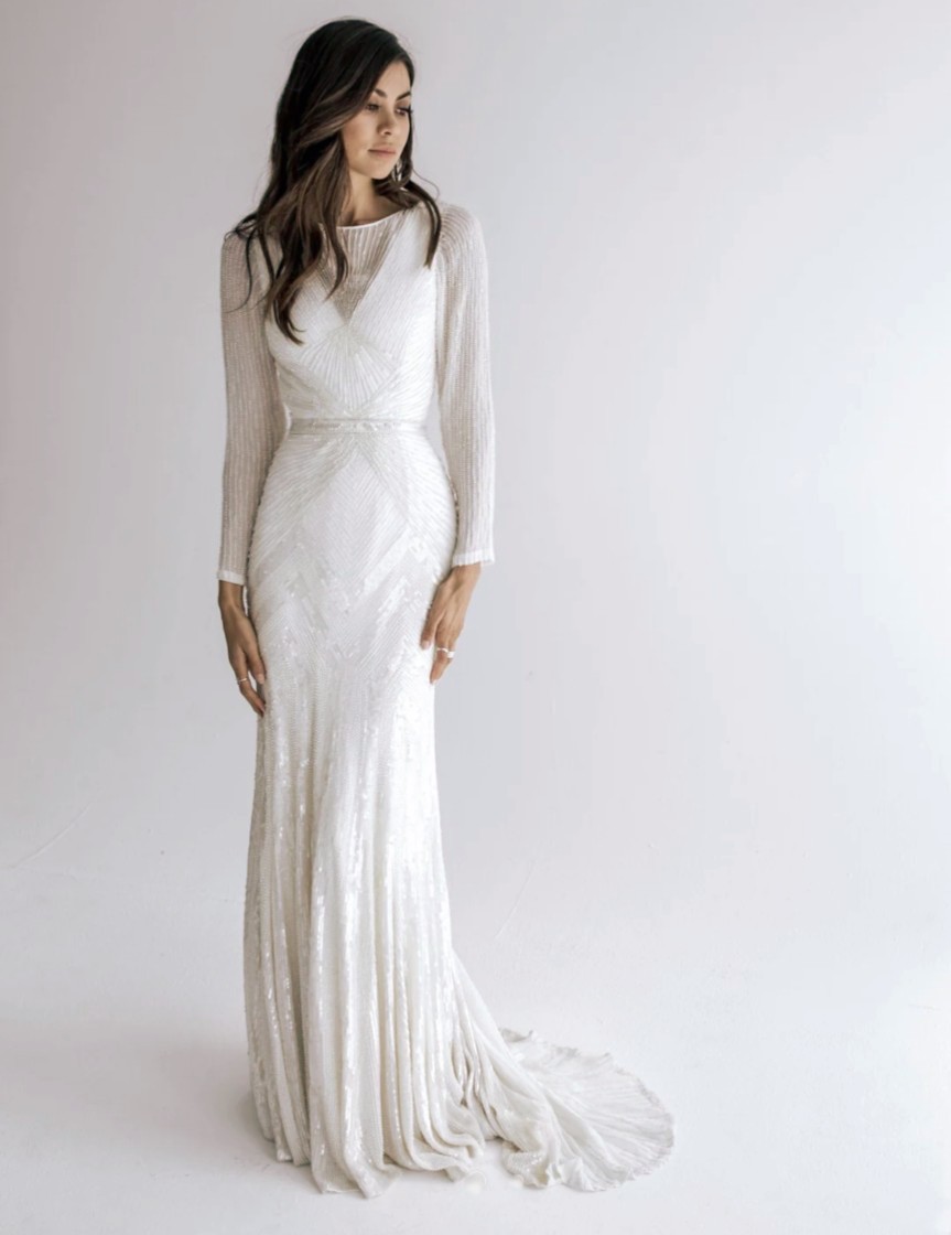 Karen Willis Holmes Cassie Gown Sample Wedding Dress Save 61% - Stillwhite