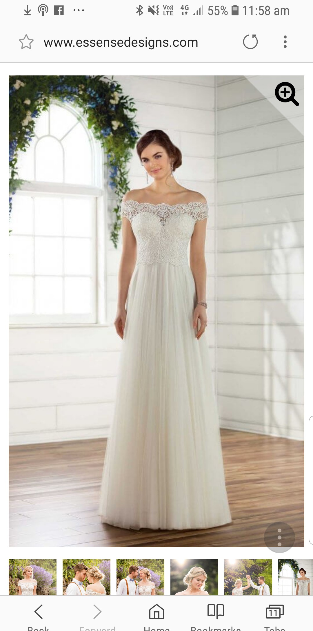 Essense of Australia  D2446 Used Wedding  Dress  on Sale 63 