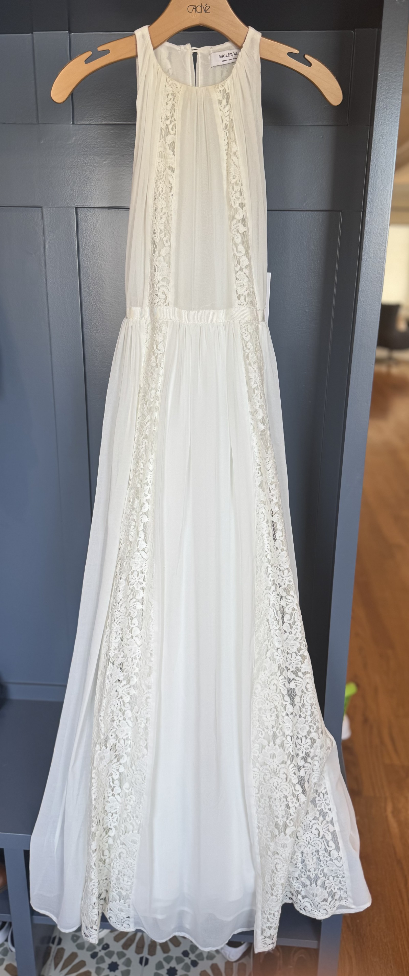 chinese dress ladies Bailey Rose Women's Cream Lace Mini Dress Small