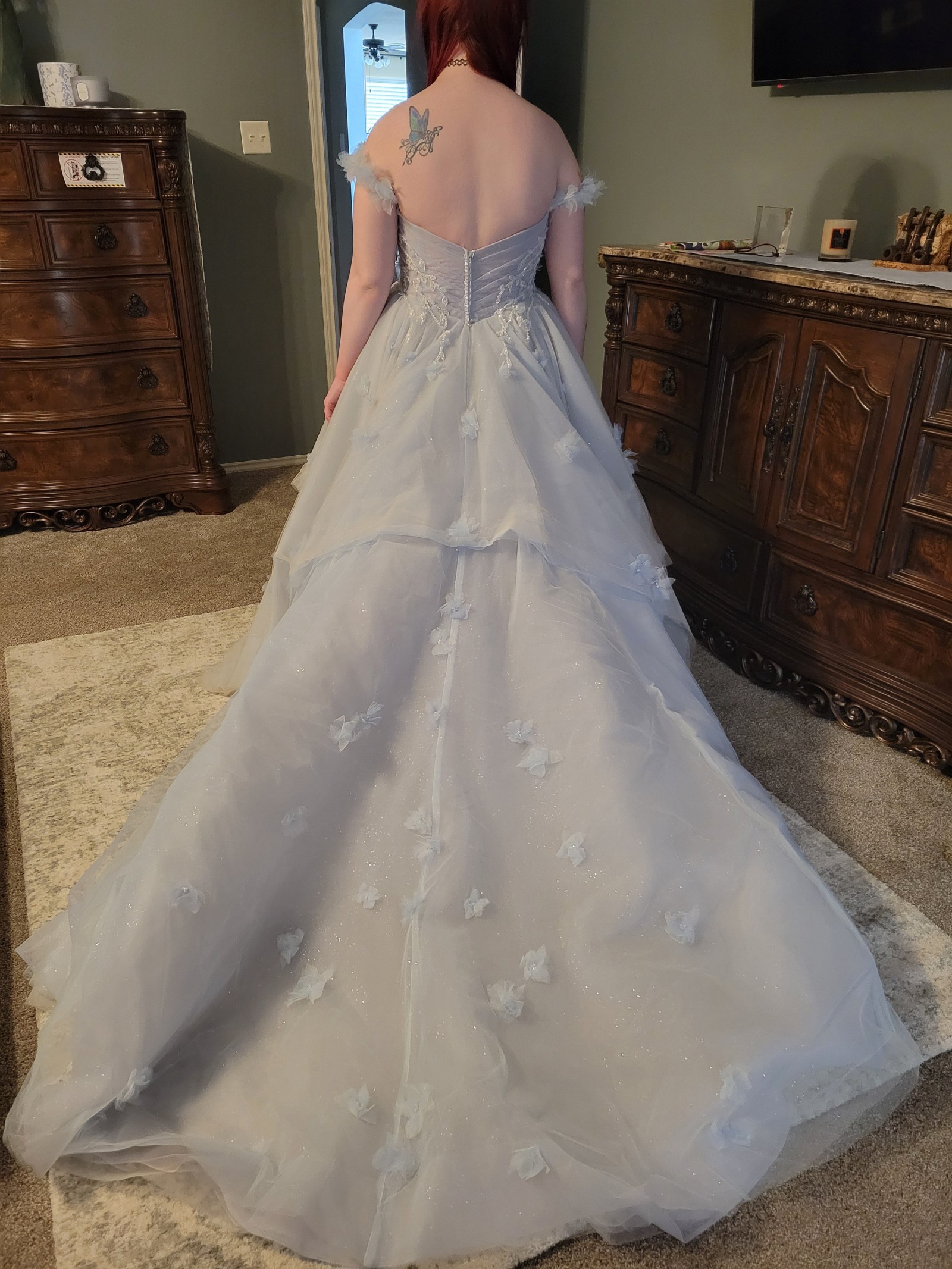 Randy Fenoli, Effie Blue New Wedding Dress Save 44% - Stillwhite
