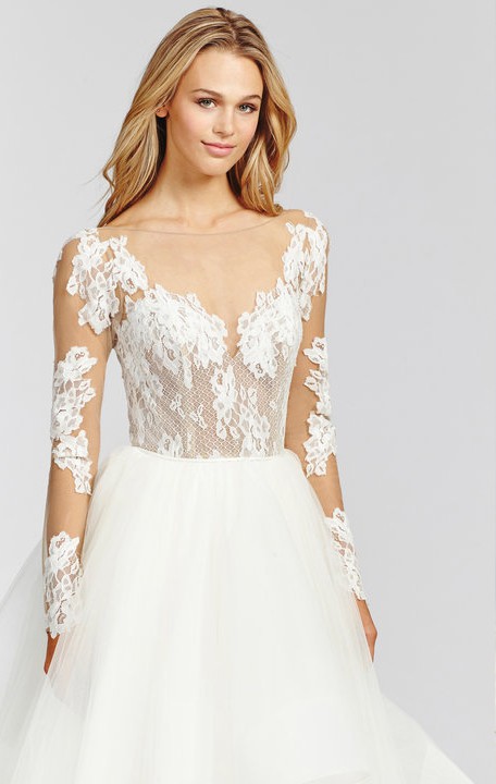 hayley paige long sleeve wedding dresses