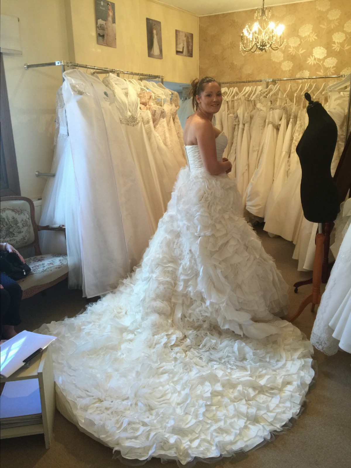 wedding dresses with extra long trains