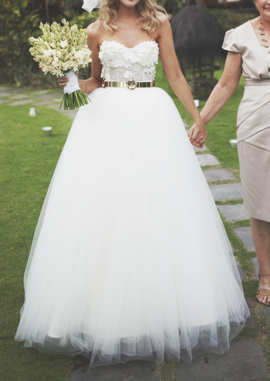 meringue wedding dress