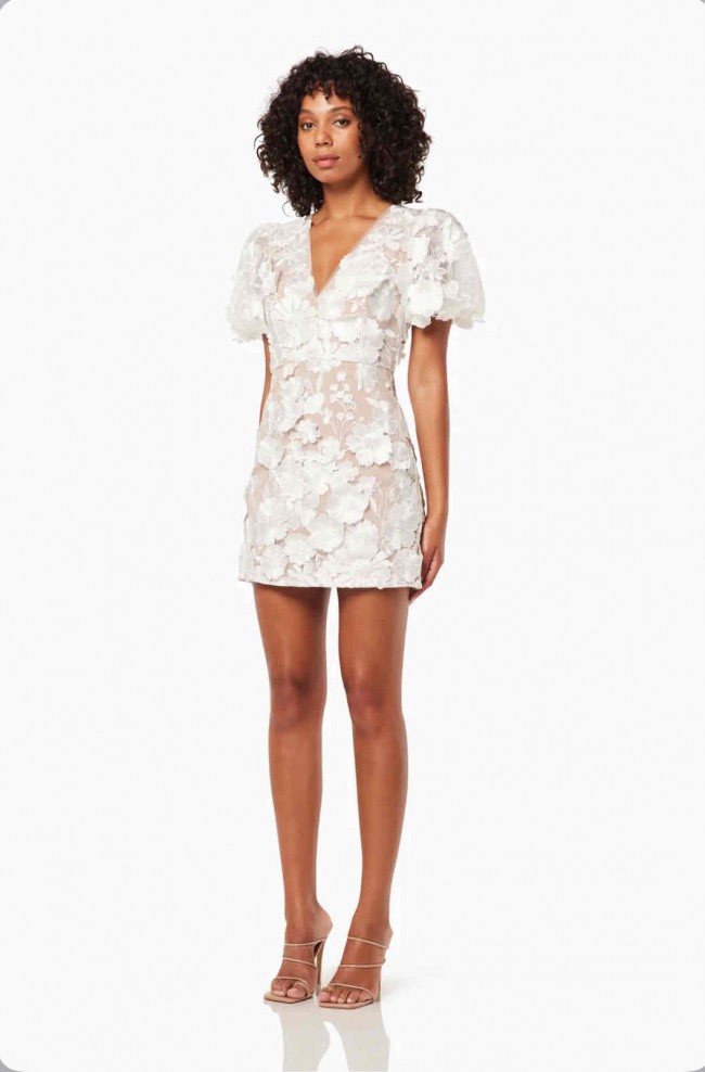 Elliatt, ZAYLA 3D FLORAL MINI DRESS Wedding Dress Save 29% - Stillwhite Elliatt, ZAYLA 3D FLORAL MINI DRESS Wedding Dress Save 29% - Stillwhite