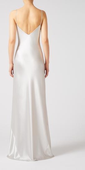 Galvan London V-neck slip dress in 