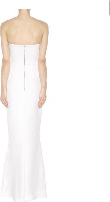 victoria beckham white gown