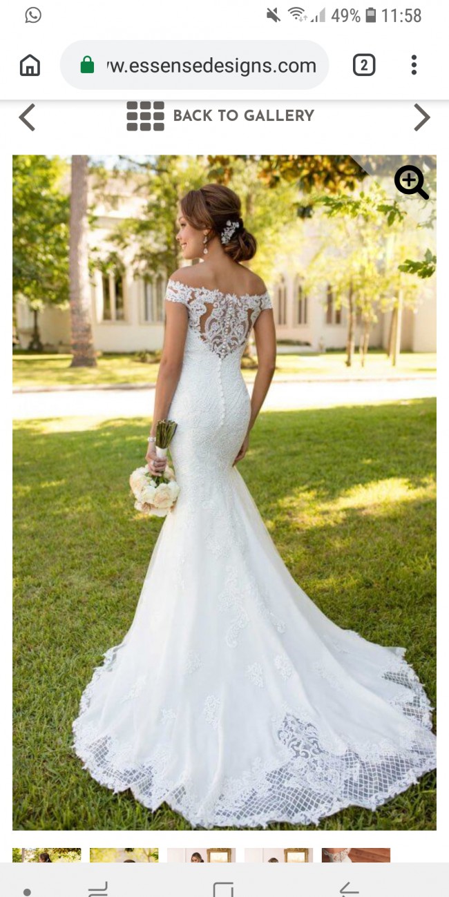 Stella York Bohemian  Lace wedding  gown 6639 Second  Hand  