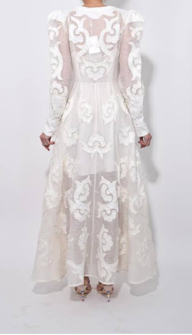 Zimmermann Radiate Appliqué Dress Second Hand Wedding Dress Save 15