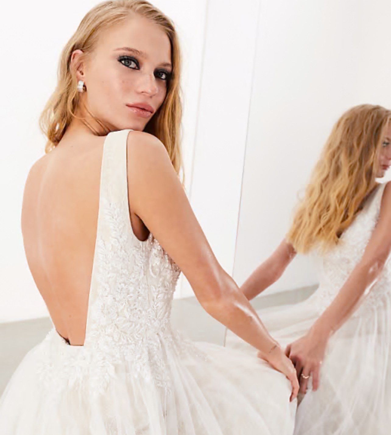 princess polly baby blue dress ASOS Bridal, Sienna New Wedding Dress Save 88%