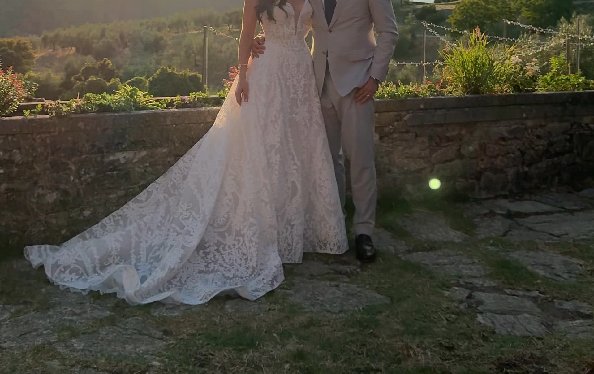 Pronovias, Catmint Lace appliquer wedding dress