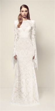 alex perry white gown