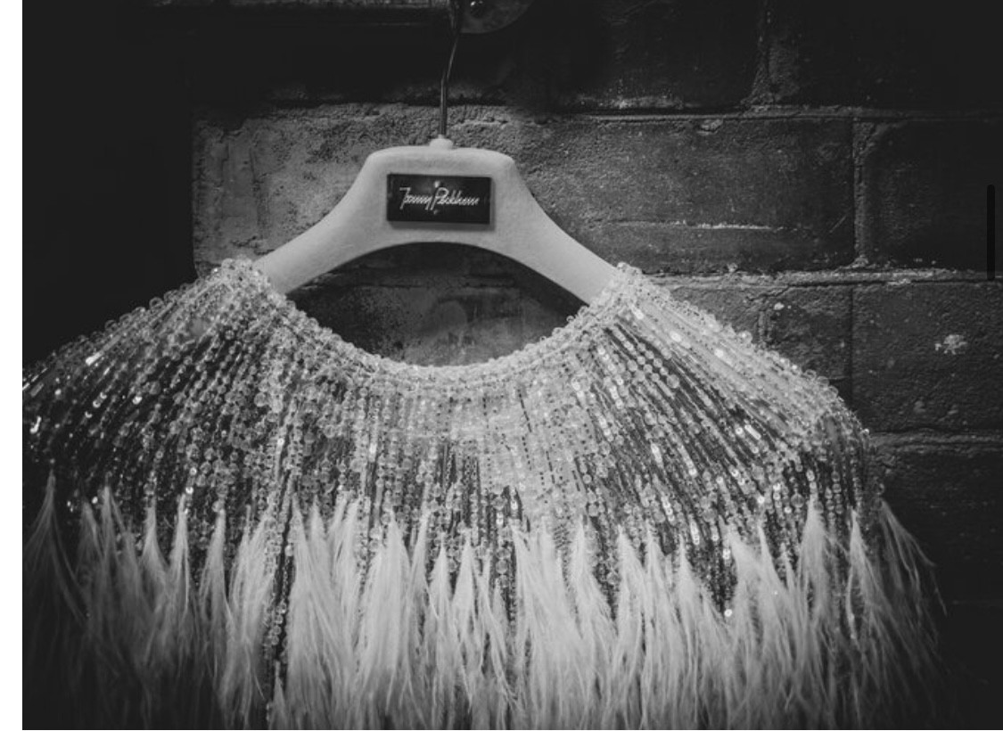 Jenny packham feather cape best sale