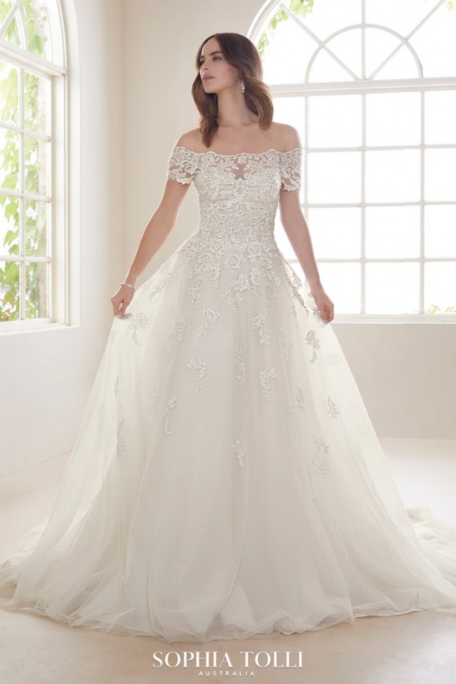 Sophia Tolli Sample Wedding Dress Save 59% - Stillwhite
