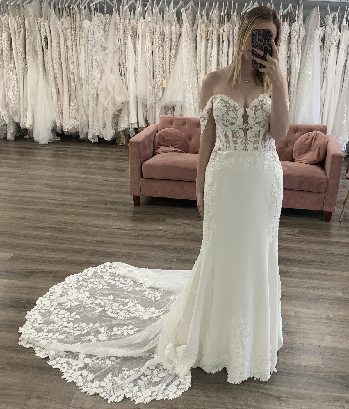 Allure Bridals 9860 Off-Shoulder Wedding Dress