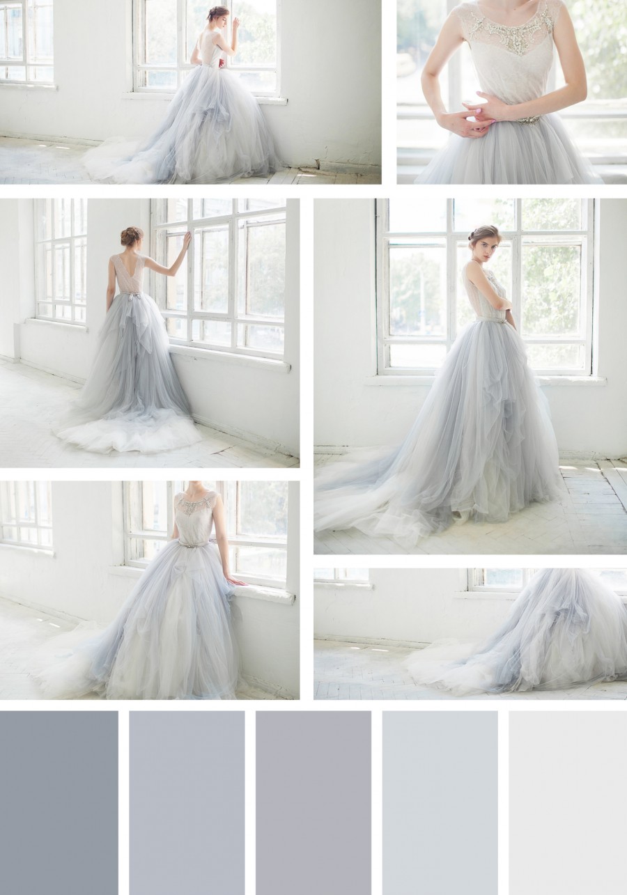 Tulle Blue Ball Gown Tulle Blue Ball Gown