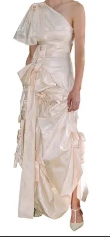 Superyaya, Beatrice bow maxi dress Wedding Dress Save 19